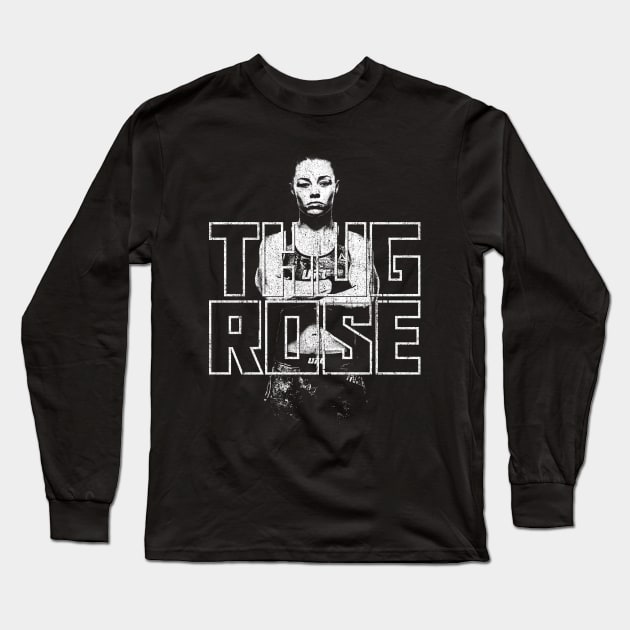 Thug Rose - Rose Namajunas Long Sleeve T-Shirt by huckblade